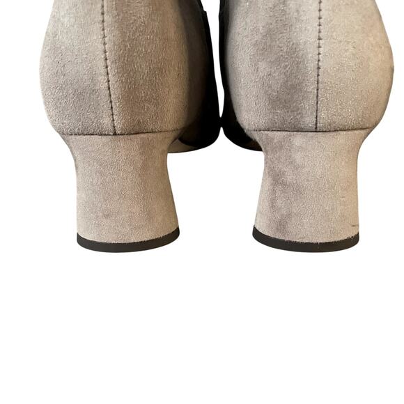 Vince Hela Suede Zip Boot Woodsmoke Gray Ankle Size 10 Quiet Luxury EUC - Picture 8 of 9